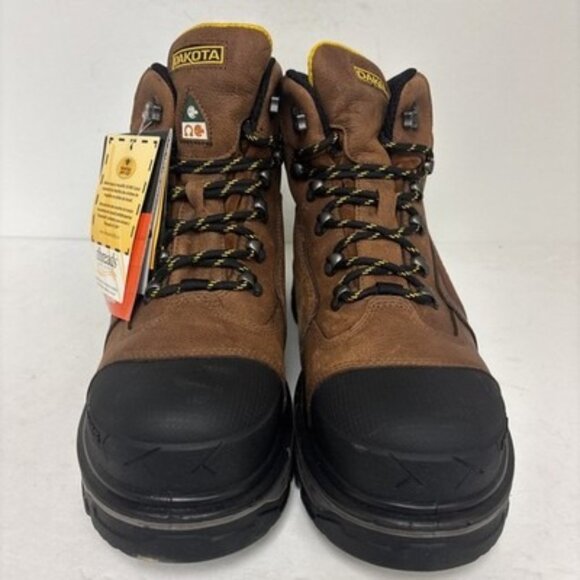 Dakota Men's 6" 6516 CTCP Hyper-Dri 3 Waterproof Safety Work Boots Brown 11M - Picture 5 of 9